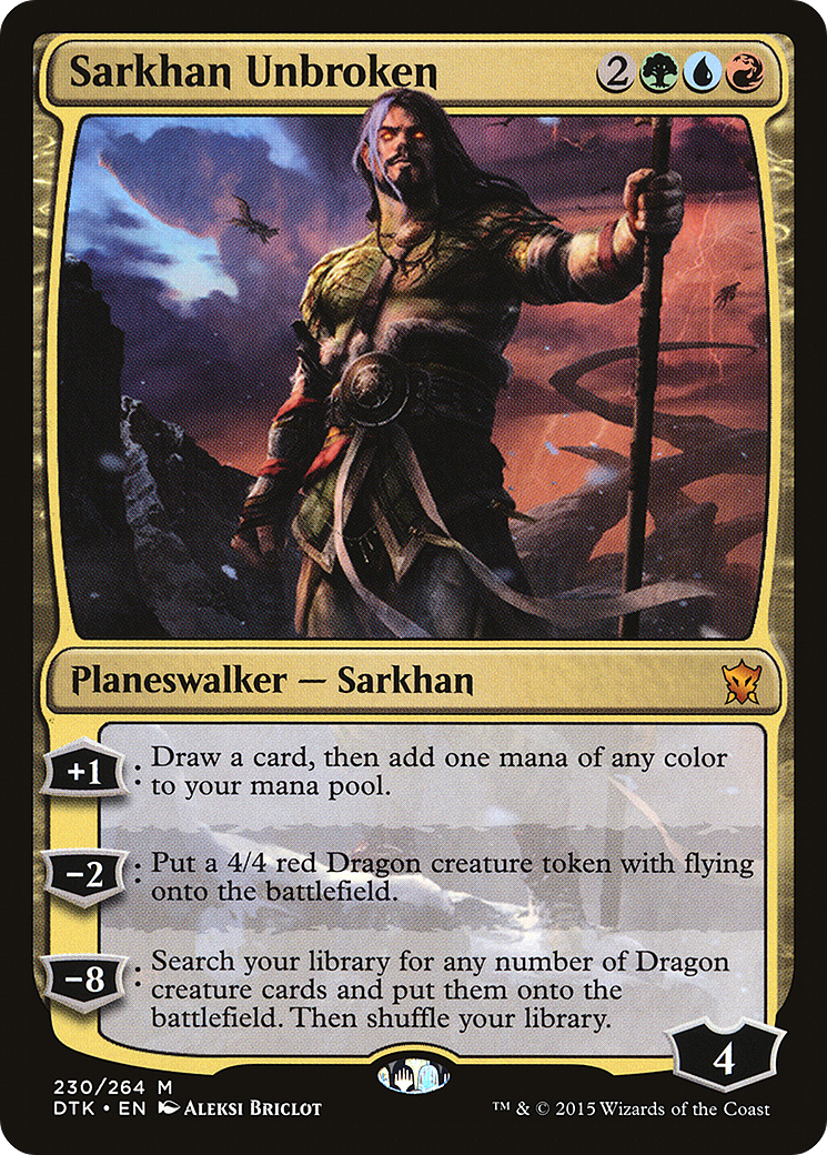 Image of Sarkhan Unbroken (DTK-230) - Dragons of Tarkir