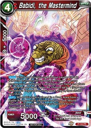 Image of Babidi, the Mastermind (Power Booster) (P-144) - Promotion Cards Foil