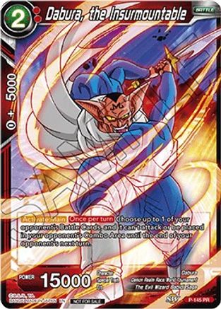Image of Dabura, the Insurmountable (Power Booster: World Martial Arts Tournament) (P-145) - Promotion Cards