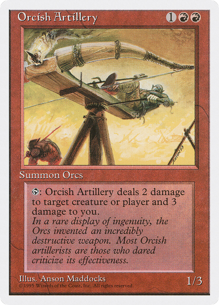 Image of Orcish Artillery (4ED-) - Fourth Edition