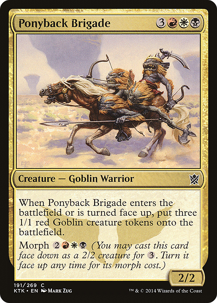 Image of Ponyback Brigade (KTK-191) - Khans of Tarkir Foil