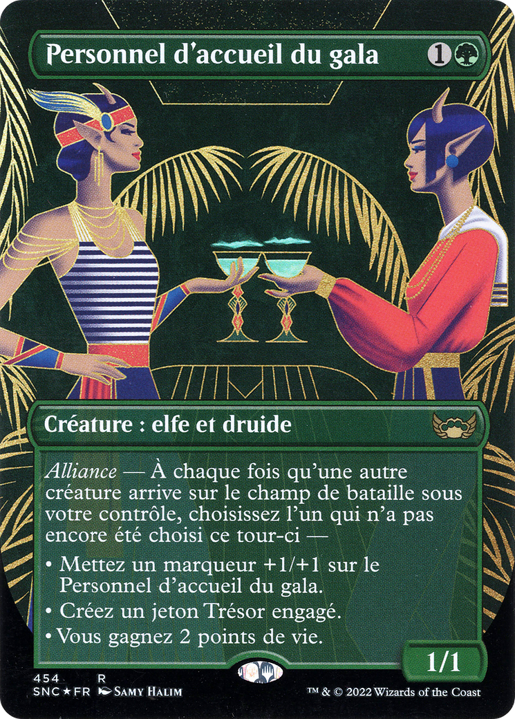 Image of Gala Greeters (French) (UMP-454) - Streets of New Capenna (Borderless) Foil