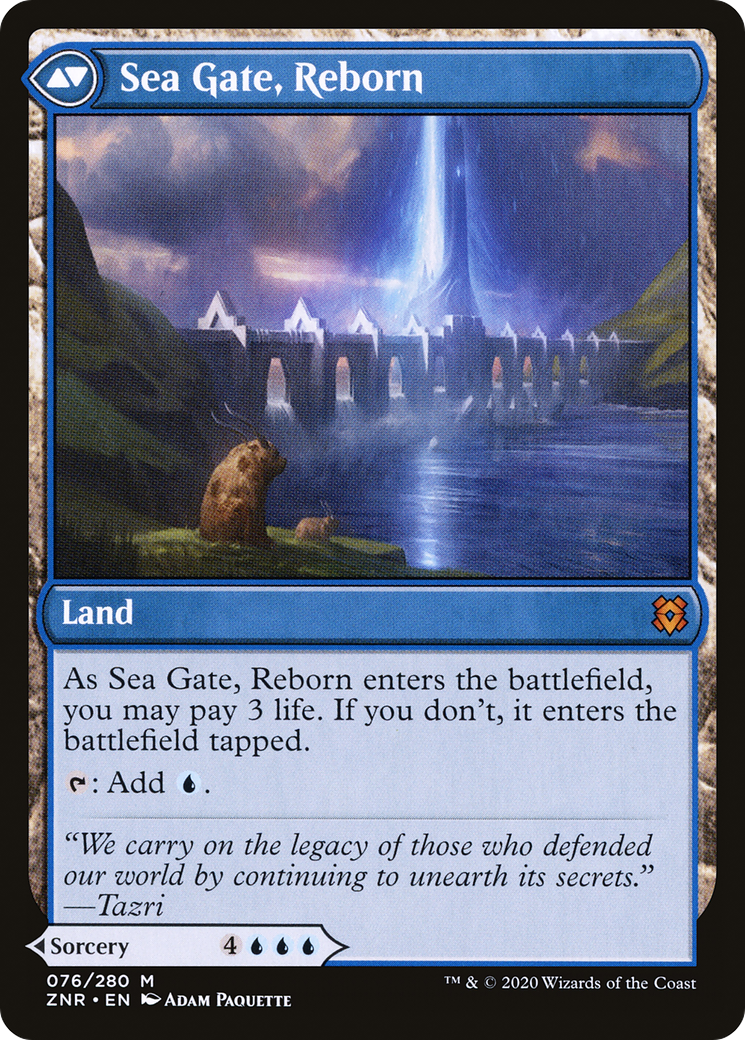 Image of Sea Gate Restoration (ZNR-076) - Zendikar Rising Foil