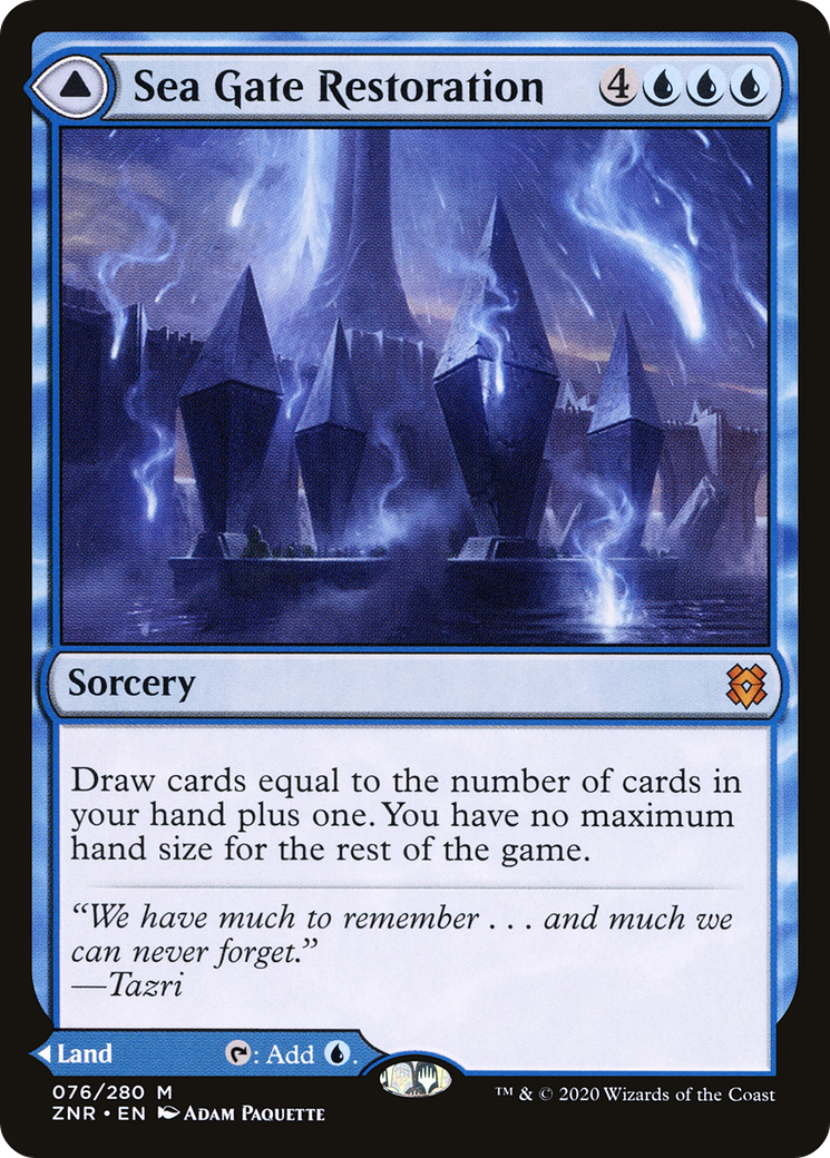 Image of Sea Gate Restoration (ZNR-076) - Zendikar Rising Foil