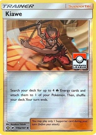 Image of Kiawe 116a/147  - Reverse Holofoil League & Championship Cards - Promo