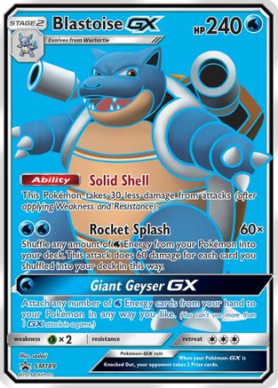 Image of Blastoise GX SM189  - Holofoil SM Promos - Promo