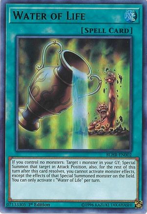 Image of Water of Life (BLHR-EN002) - Battles of Legend: Hero's Revenge 1st Edition