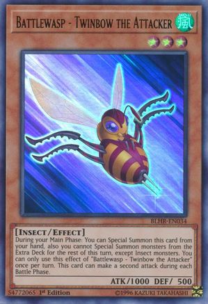 Image of Battlewasp - Twinbow the Attacker (BLHR-EN034) - Battles of Legend: Hero's Revenge 1st Edition