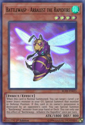 Image of Battlewasp - Arbalest the Rapidfire (BLHR-EN035) - Battles of Legend: Hero's Revenge 1st Edition