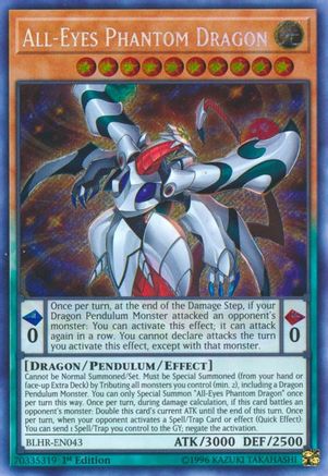 Image of All-Eyes Phantom Dragon (BLHR-EN043) - Battles of Legend: Hero's Revenge 1st Edition