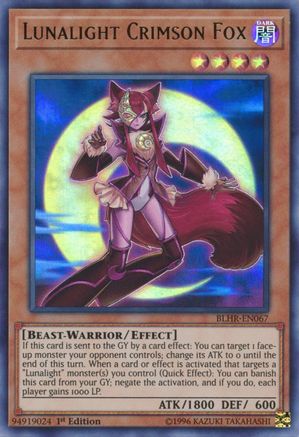 Image of Lunalight Crimson Fox (BLHR-EN067) - Battles of Legend: Hero's Revenge 1st Edition