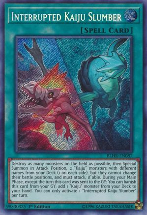 Image of Interrupted Kaiju Slumber (BLHR-EN087) - Battles of Legend: Hero's Revenge 1st Edition