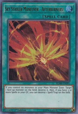 Image of Sky Striker Maneuver - Afterburners! (BLHR-EN091) - Battles of Legend: Hero's Revenge 1st Edition