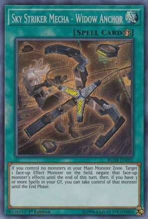 Image of Sky Striker Mecha - Widow Anchor (BLHR-EN092) - Battles of Legend: Hero's Revenge 1st Edition
