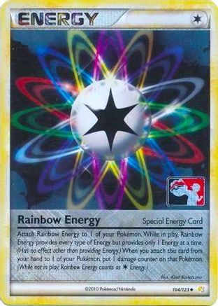 Image of Rainbow Energy 104/123  - Reverse Holofoil League & Championship Cards - Promo