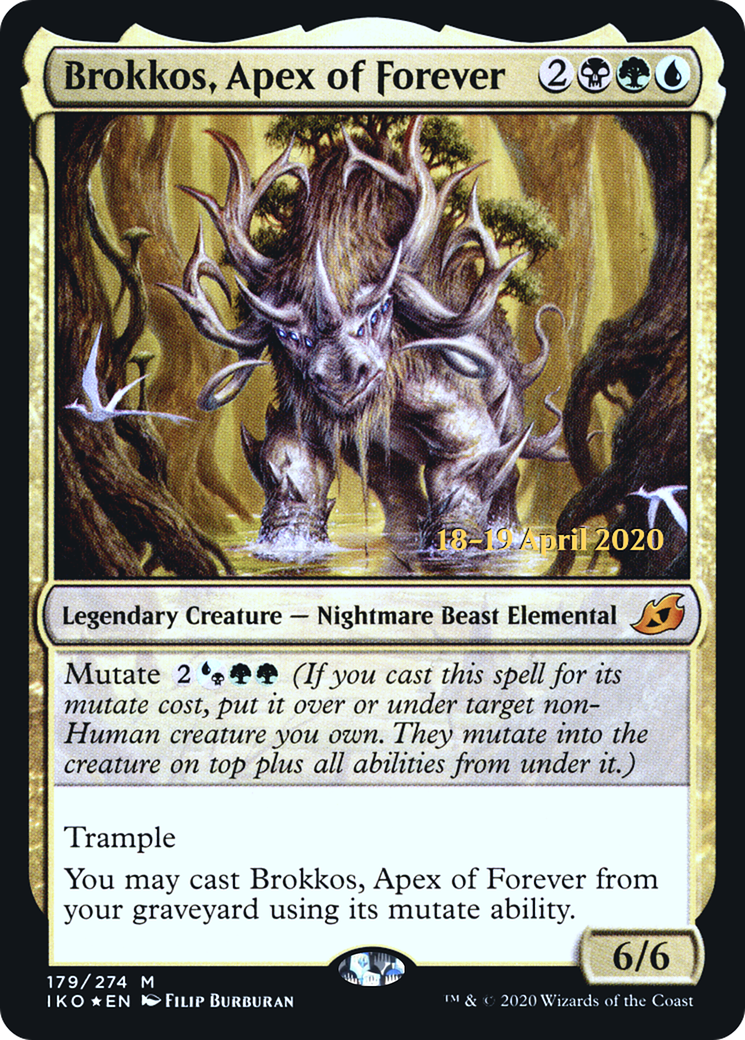 Image of Brokkos, Apex of Forever (PRE-179) - Ikoria: Lair of Behemoths Promos Foil