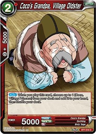 Image of Coco's Grandpa, Village Oldster (BT7-016) - Assault of the Saiyans Foil