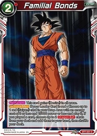 Image of Familial Bonds (BT7-021) - Assault of the Saiyans