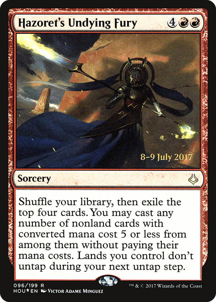 Image of Hazoret's Undying Fury (PRE-096) - Hour of Devastation Promos Foil