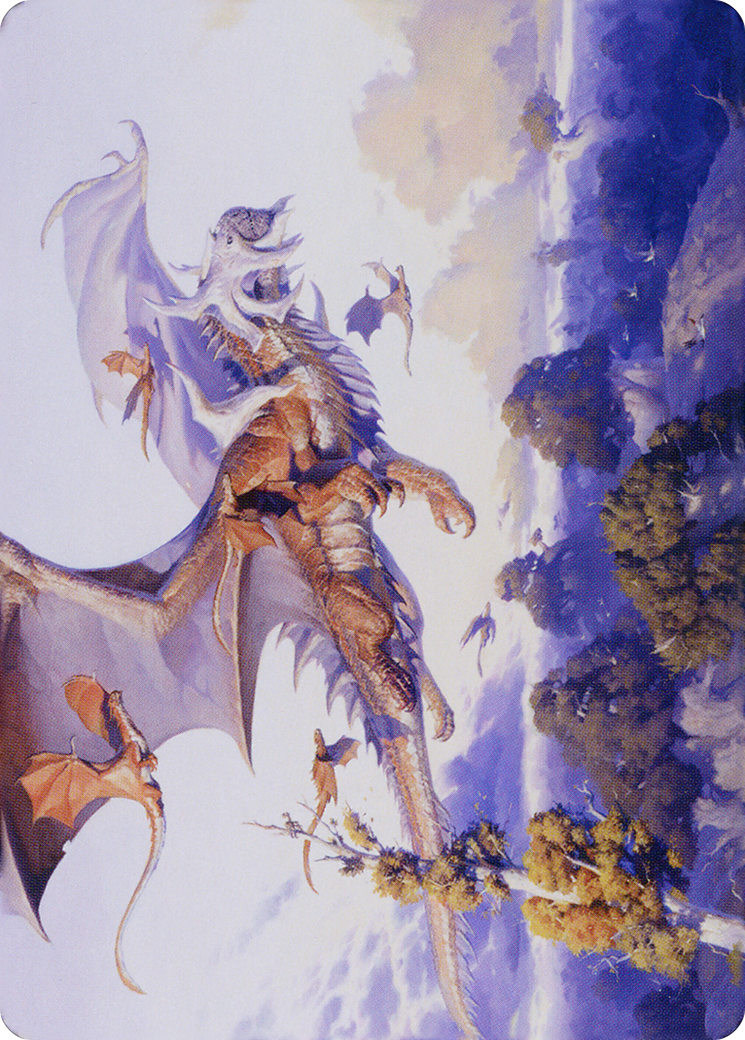 Image of Rith, Liberated Primeval // Rith, Liberated Primeval (ADMU-052) - Dominaria United Art Series (Borderless) Foil
