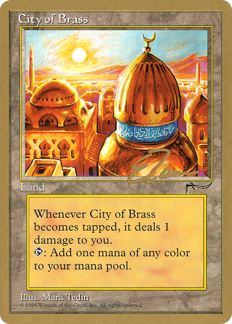 Image of City of Brass - 1996 Eric Tam (ARN) (WCD-) - Pro Tour Collector Set