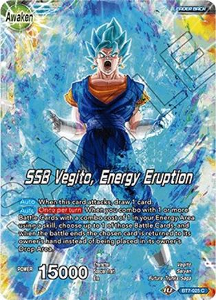 Image of Son Goku & Vegeta // SSB Vegito, Energy Eruption (BT7-025) - Assault of the Saiyans Foil