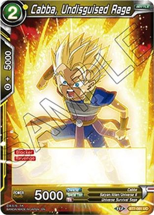 Image of Cabba, Undisguised Rage (BT7-081) - Assault of the Saiyans Foil