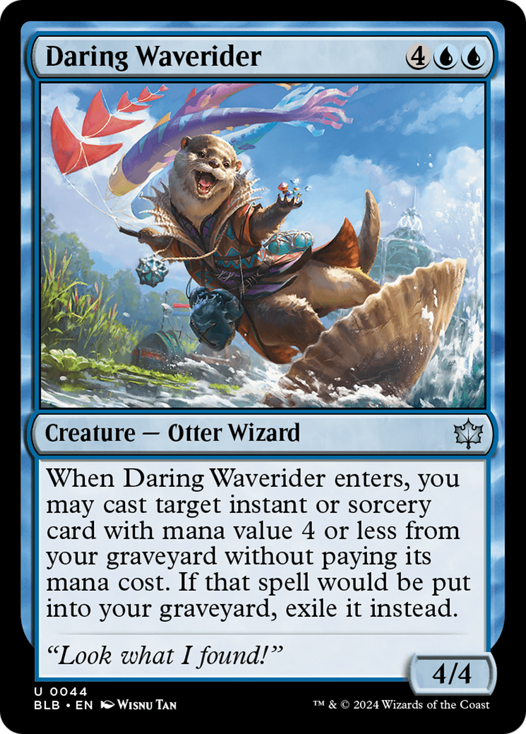 Image of Daring Waverider (BLB-044) - Bloomburrow Foil