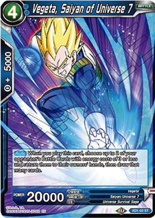 Image of Vegeta, Saiyan of Universe 7 (XD1-02) - Assault of the Saiyans