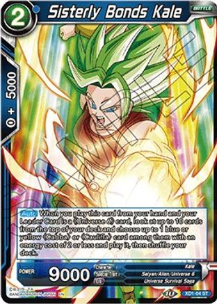 Image of Sisterly Bonds Kale (XD1-04) - Assault of the Saiyans