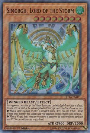 Image of Simorgh, Lord of the Storm (RIRA-EN021) - Rising Rampage 1st Edition