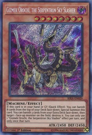 Image of Gizmek Orochi, the Serpentron Sky Slasher (RIRA-EN029) - Rising Rampage Unlimited