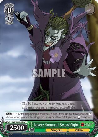 Image of Joker: Samurai Swordfight (BNJ/SX01-021 C) - Batman Ninja