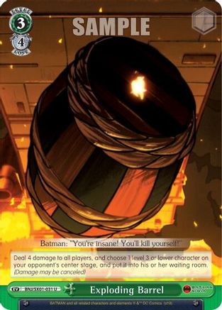 Image of Exploding Barrel (BNJ/SX01-031 U) - Batman Ninja