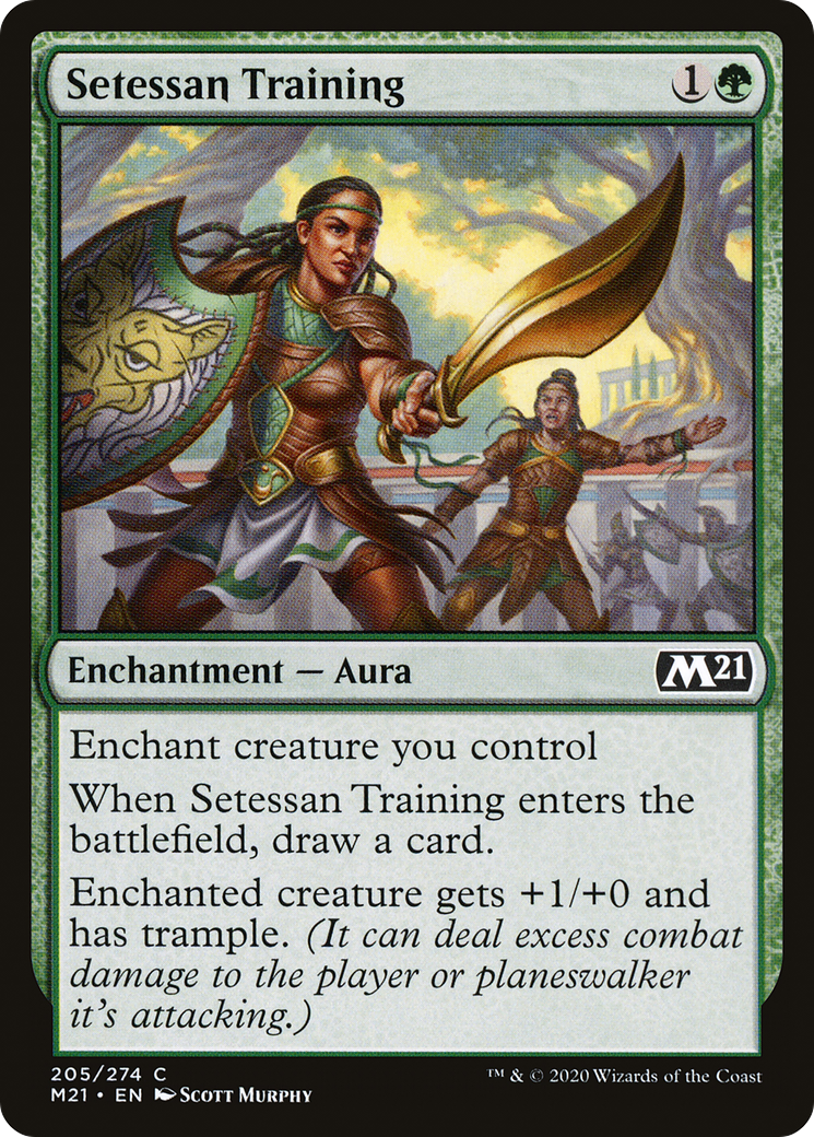 Image of Setessan Training (M21-205) - Core Set 2021 Foil