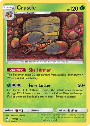 Image of Crustle 011/236  SM  Unified Minds - Rare