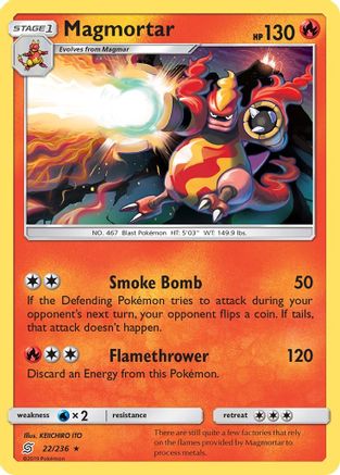 Image of Magmortar 022  SM  Unified Minds - Rare