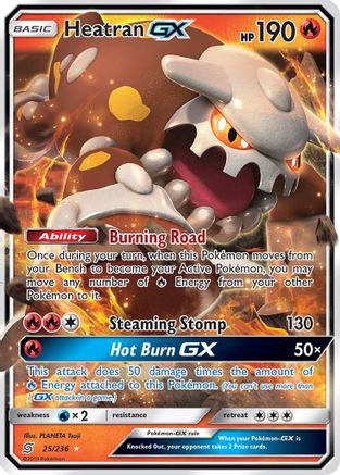 Image of Heatran GX 025/236  - Holofoil SM  Unified Minds - Ultra Rare
