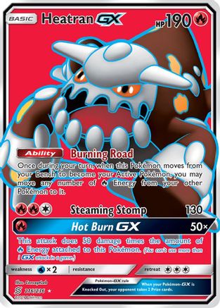 Image of Heatran GX (Full Art) 216  - Holofoil SM  Unified Minds - Ultra Rare