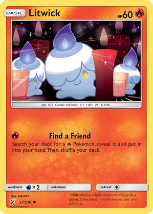 Image of Litwick (27) 027/236  SM  Unified Minds - Common