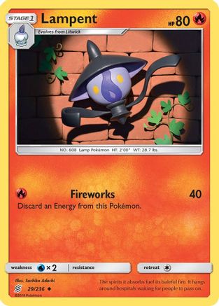 Image of Lampent 029/236  - Reverse Holofoil SM  Unified Minds - Uncommon
