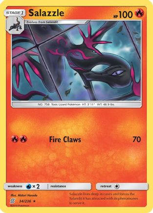 Image of Salazzle (34) 034  SM  Unified Minds - Rare