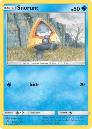 Image of Snorunt 037/236  SM  Unified Minds - Common