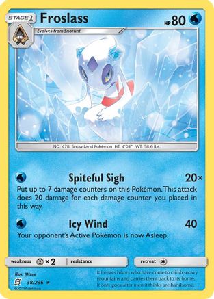 Image of Froslass 038/236  - Holofoil SM  Unified Minds - Holo Rare