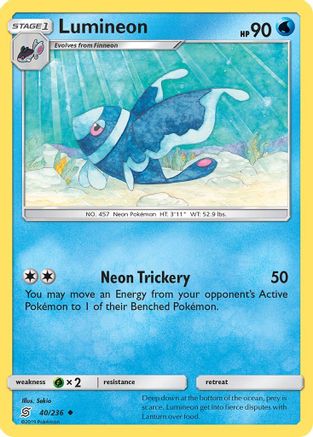 Image of Lumineon 040  SM  Unified Minds - Uncommon
