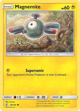 Image of Magnemite 058/236  SM  Unified Minds - Common
