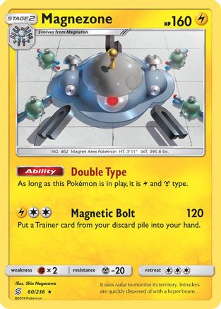 Image of Magnezone 060/236  - Reverse Holofoil SM  Unified Minds - Holo Rare