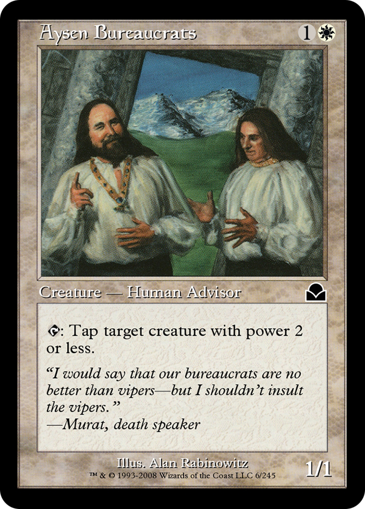 Image of Aysen Bureaucrats (ME2-006) - Masters Edition II