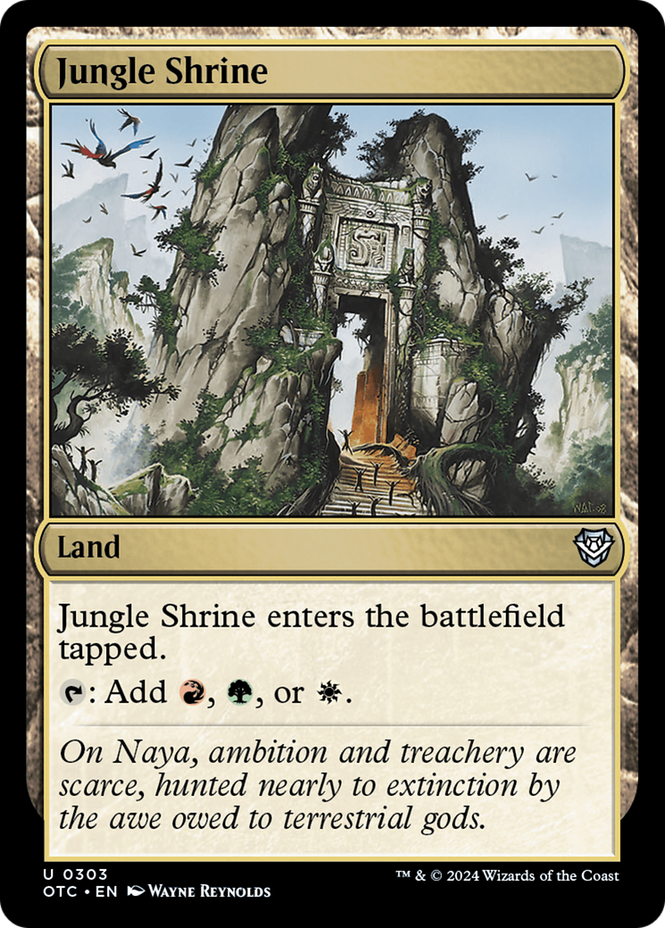 Image of Jungle Shrine (OTC-303) - Outlaws of Thunder Junction Commander