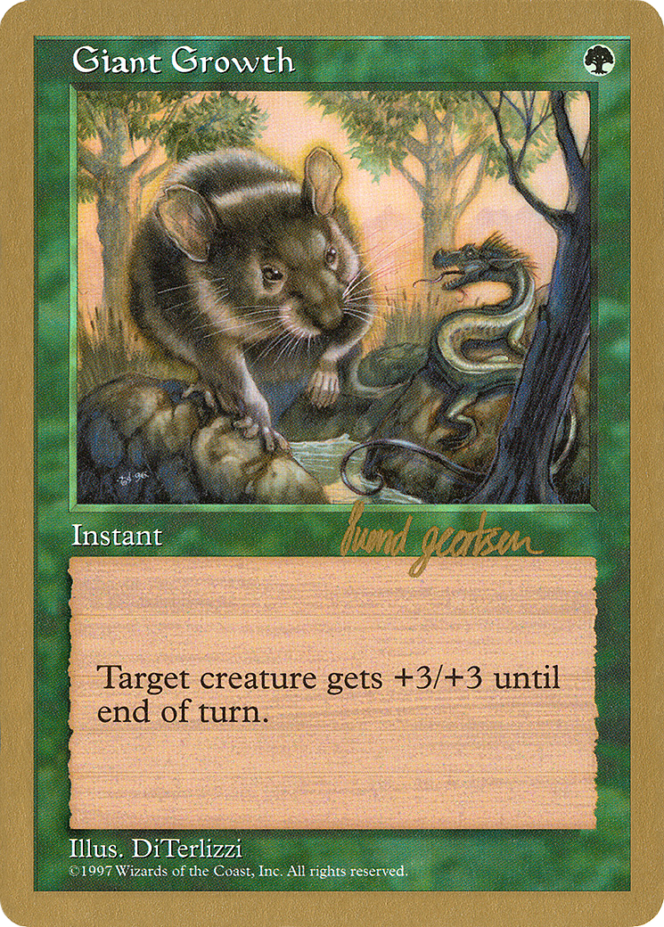 Image of Giant Growth - 1997 Svend Geertsen (5ED) (WCD-) - World Championship Decks 1997